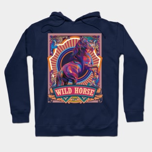 wild horse poster Hoodie